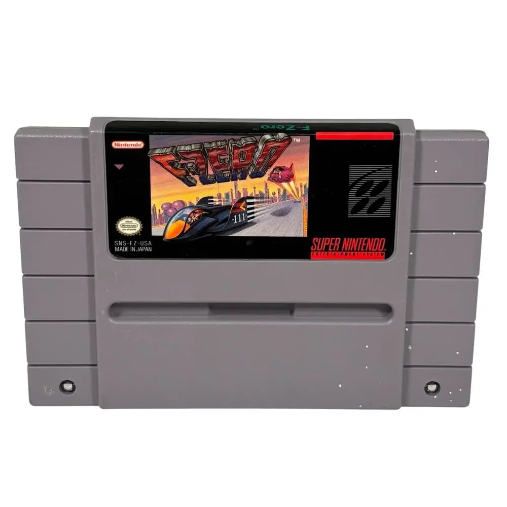 Super Nintendo SNES F-ZERO Vintage Video Game Cartridge TESTED WORKS